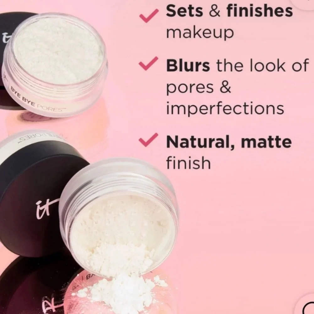 💎 IT Cosmetics Bye Bye Pores Poreless Finish Airbrush Loose Setting Powder